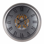 Benzara Classic Wall Clock, Dark Grey