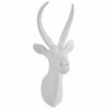 Benzara White Antelope Head, Classic White