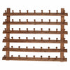 Benzara Wall Hanger Rack in Shiny finish, Classic Brown