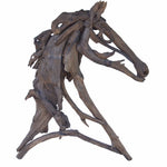 Benzara Stylish Equus Figure, Teak Branches