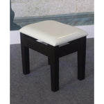 Benzara Comforting Dressing Stool, White & Black