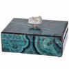 Benzara High-class Spacious Marbled Box, Multicolor