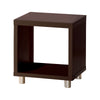 Benzara Tustin End Table, Espresso Brown