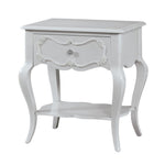 Benzara Well Designed Wood Nightstand by Edalene, Grey