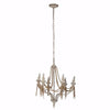 Benzara Traditional Style Tasmin Chained 6 Light Chandelier, White