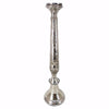 Benzara Captivating Mercury Glass Candlestick Holder, Silver