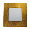 Benzara Enchanting Square Mosaic Patented Mirror, Gold