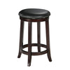 Benzara Chelsea Counter Height Stool Set of 2 Espresso