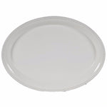 Benzara Circular Porcelain Salad Plate, White