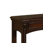 Benzara Majestic Sofa Table With 2 Drawers, Cherry Brown