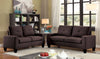 Benzara Fashionable Sofa & Loveseat, Chocolate Brown