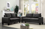 Benzara Fashionable Sofa & Loveseat, Gray
