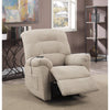 Benzara Amazing Power Lift Recliner With Supreme Comfort, Cream