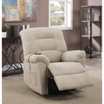 Benzara Amazing Power Lift Recliner With Supreme Comfort, Cream