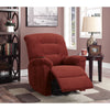 Benzara Classy Brick Red Power Lift Comfy Recliner