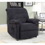 Benzara Fabulous Deep Gray Power Lift Recliner