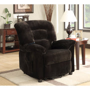 Benzara Stupendous Dark Brown Power Lift Recliner