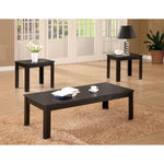 Benzara Attractive Black Three Piece Occasional Table Set