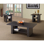 Benzara Bewildering Rich Black 3 Piece Occasional Table Set