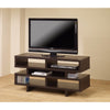 Benzara Contemporary TV Console with Open Storage, Brown