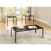 Benzara Charismatic  Sleek 3 Piece Occasional Table Set, Black