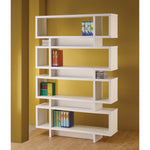Benzara Tremendous White Bookcase with Open Shelves