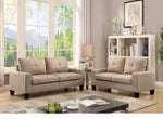 Benzara Fashionable Sofa & Loveseat, Beige