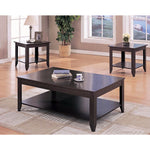 Benzara Amazingly Designed 3 Piece Occasional Table Set, Brown