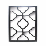 Benzara Elegantly Charmed Wooden Wall Decor, Black