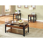 Benzara Stylish Coffee Table with Lift Top, Brown Oak & Black