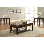 Benzara Wooden Coffee Table with Lift Top and Open Bottom Shelf, Brown