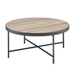 Benzara Charming Coffee Table, Weathered Oak Brown