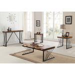 Benzara Impressive Coffee Table, Antique Oak & Black