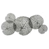 Benzara Transitional 5 Metal Lotus Leaf Wall Decor