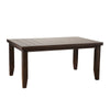 Benzara 30" Rectangular Plank Top Wood Dining Table, Espresso Brown