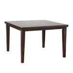 Benzara Urbane Counter Height Table with Square Top, Espresso Brown