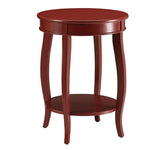 Benzara Trendy Side Table, Red