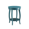 Benzara Affiable Side Table, Teal Blue