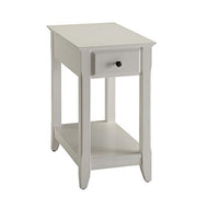 Benzara Affiable Side Table, White