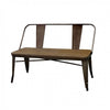 Benzara Elegant Seating Bench, Natural Elm Brown