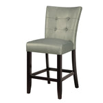 Benzara Wood & Polyurethane High Chair, Gray, Set of 2