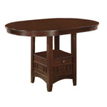 Benzara Dilate Counter Height Dining Table, Warm Brown