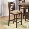 Benzara Wooden Contemporary Armless Counter Height Chair, Tan & Warm Brown., Set of 2