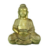 Benzara Divine Polyresin Sitting and Meditating Buddha Figurine, Gold