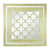 Benzara Elegant Glass and Wooden Wall Decor, Gold