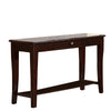 Benzara Wooden Console Table with One Drawers Brown