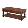 Benzara Great Appeal Rubber Wood Coffee Table, Brown