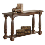 Benzara Quaint Wooden Console Table with Bottom Shelf, Brown