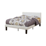 Benzara Rare Twin Bed,Faux Leather with 12 Slats