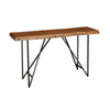 Benzara Space Efficient Sofa/Console Table in Acacia Wood Brown